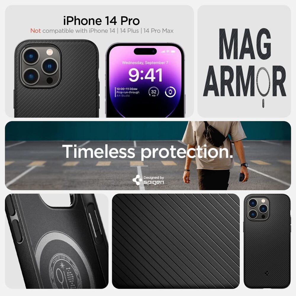 For iPhone 14 Pro Max, 14 Plus, 14 Pro, 14 Case Spigen [Ultra