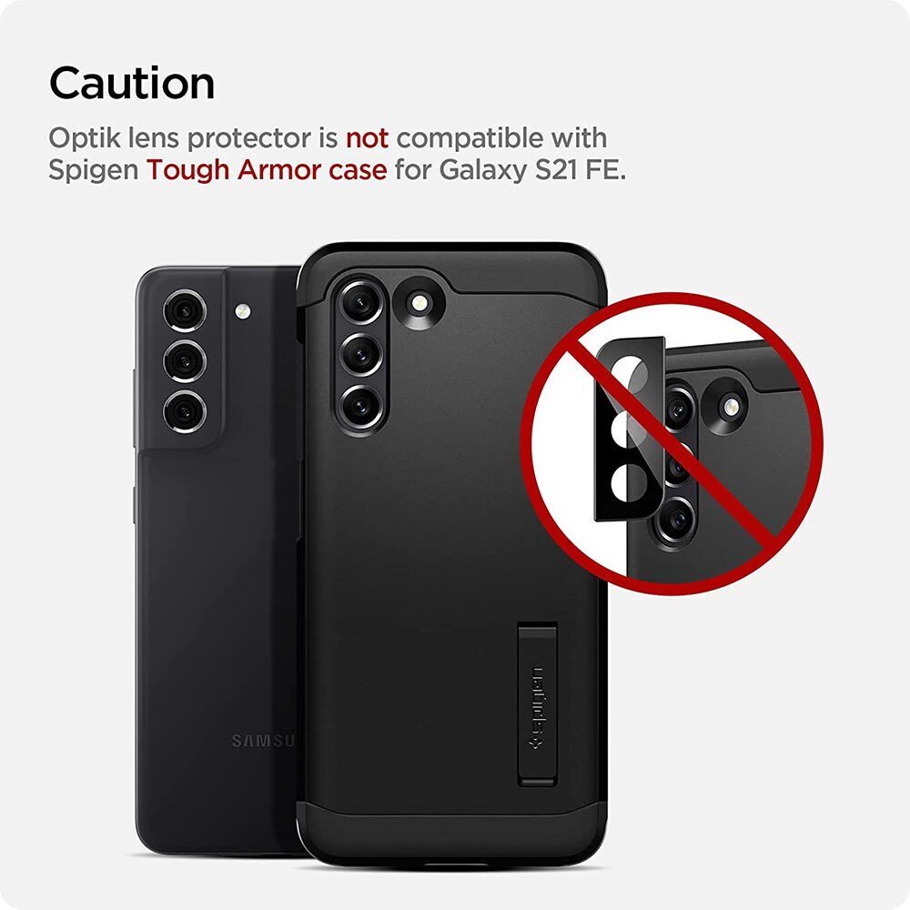 Case iPhone 13 Spigen Tough Armor Black Case + Tempered Glass Spigen  Glas.Tr Slim