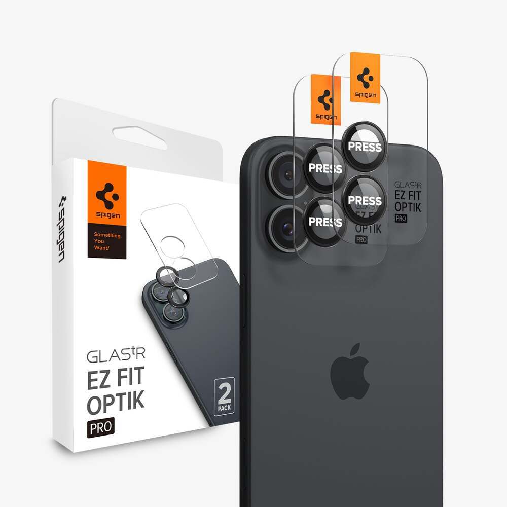 iPhone 16 / 16 Plus Camera Lens Protector EZ Fit GLAS.tR Optik Pro 2PCS