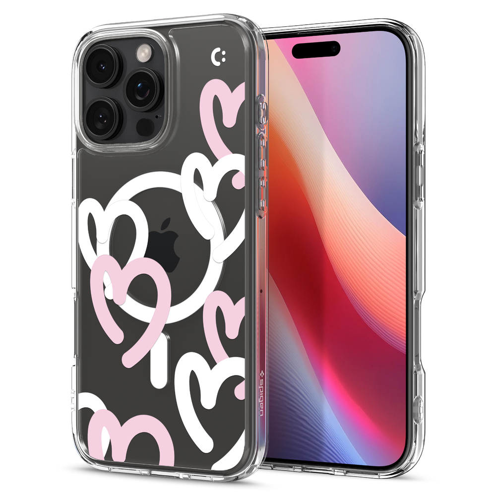 iPhone 16 Pro Case Ultra Hybrid Hearts (MagFit)