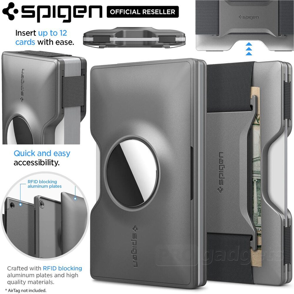 SPIGEN Spigen Wallet S Designed for AirTag Card …