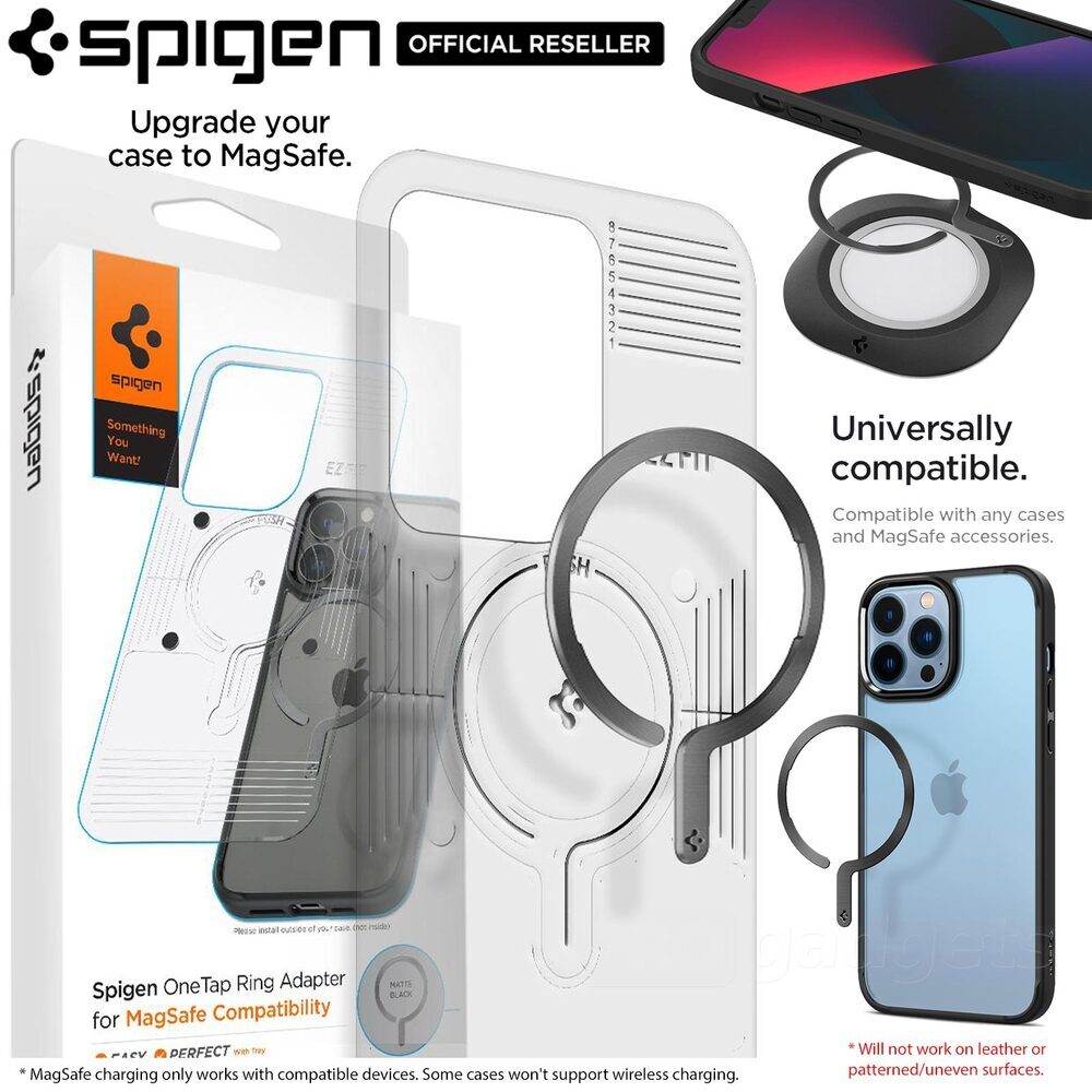 SPIGEN OneTap MagSafe Metal Plate Ring (MagFit) for MagSafe Compatible  iPhone