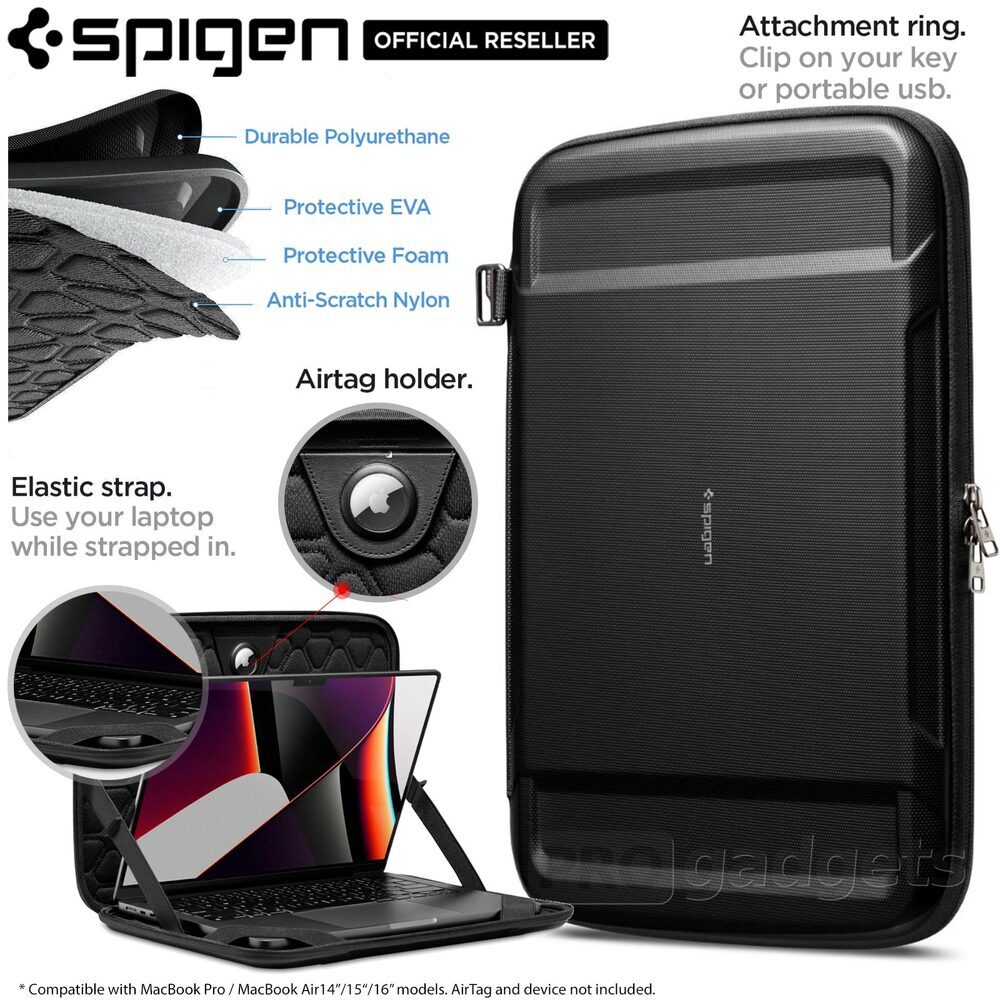 SPIGEN Rugged Armor Pro Case for MacBook Pro 16 inch 2023 2021 M1 M2 M3 Air 15 inch 2023 M2