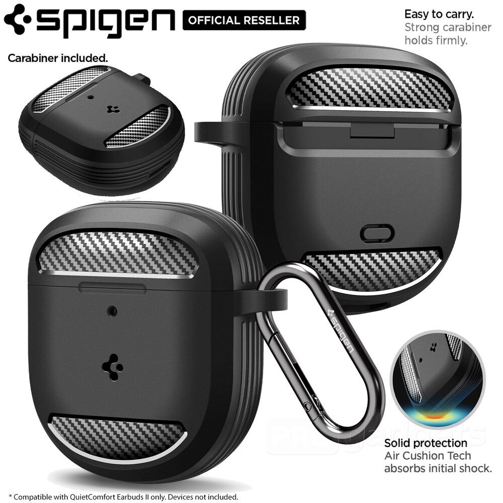 SpigenBoseQCEaBose QC Earbuds II とSpigen ケース - イヤフォン