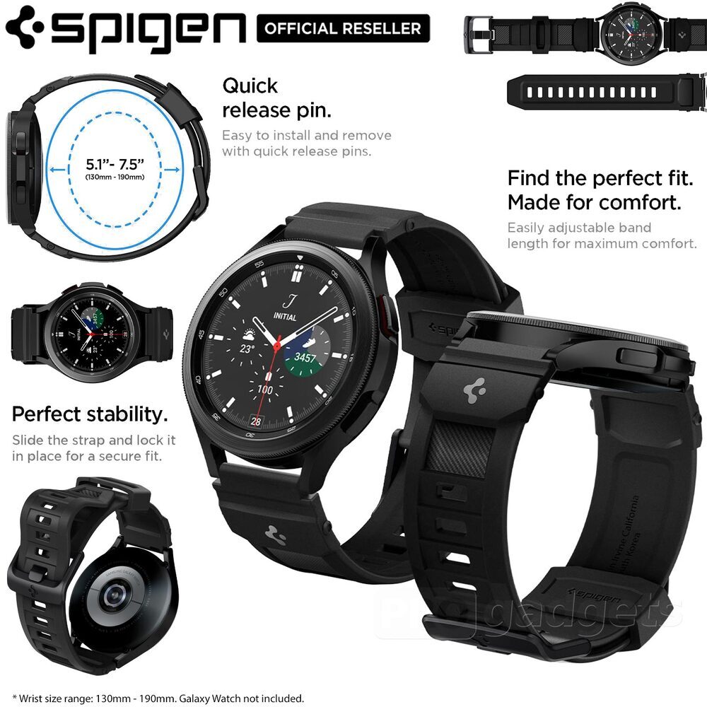 Samsung Galaxy Watch 6 Classic band black SPIGEN RUGGED ARMOR ”PRO” (43 MM)  AllForMobile