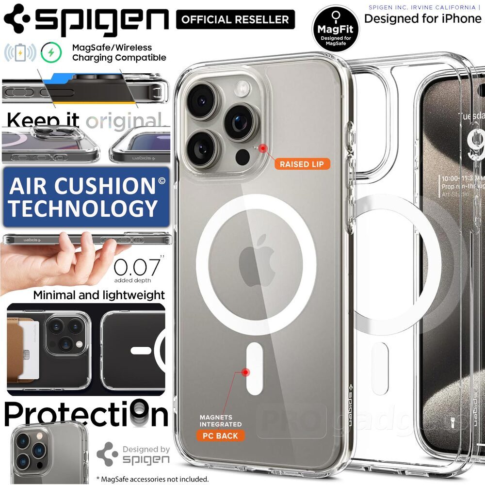 SPIGEN Ultra Hybrid (MagFit) MagSafe Compatible Case for iPhone 15 Pro Max