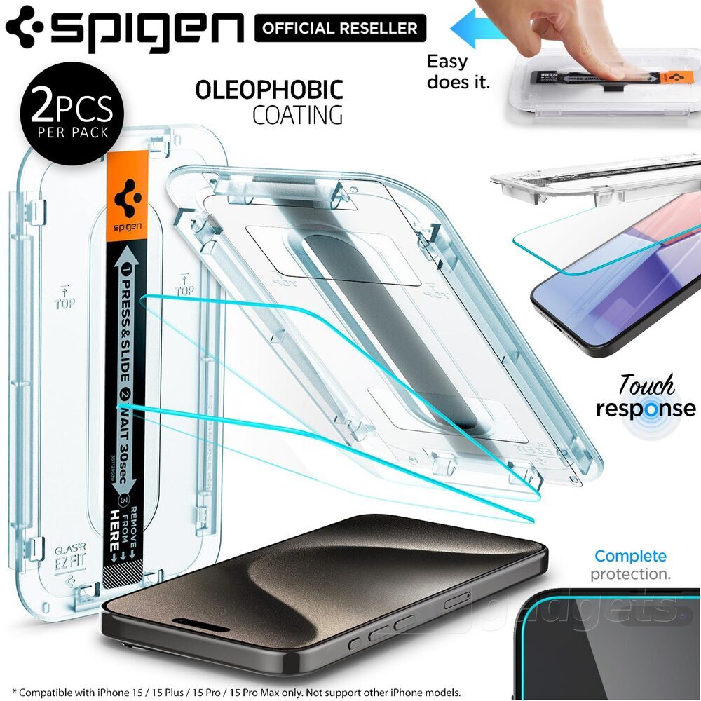 iPhone 15 Series GLAS.tR EZ Fit (Sensor Protection) Screen Protector –  Spigen Inc